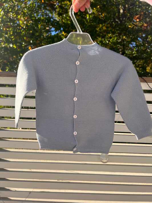 Wedoble Broderad stickad ylletröja i merinoull