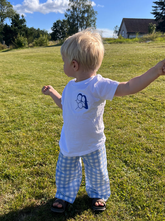 Barn-T-shirt med Personlig Brodyr – Egen Bild & Text