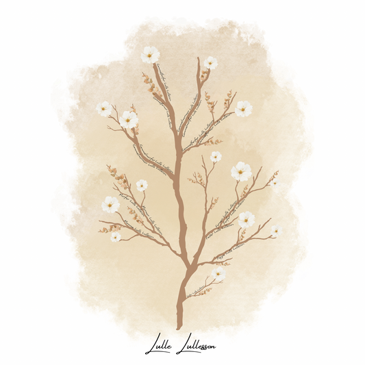 Personlig Tavla med Barnets Släktträd | Brun