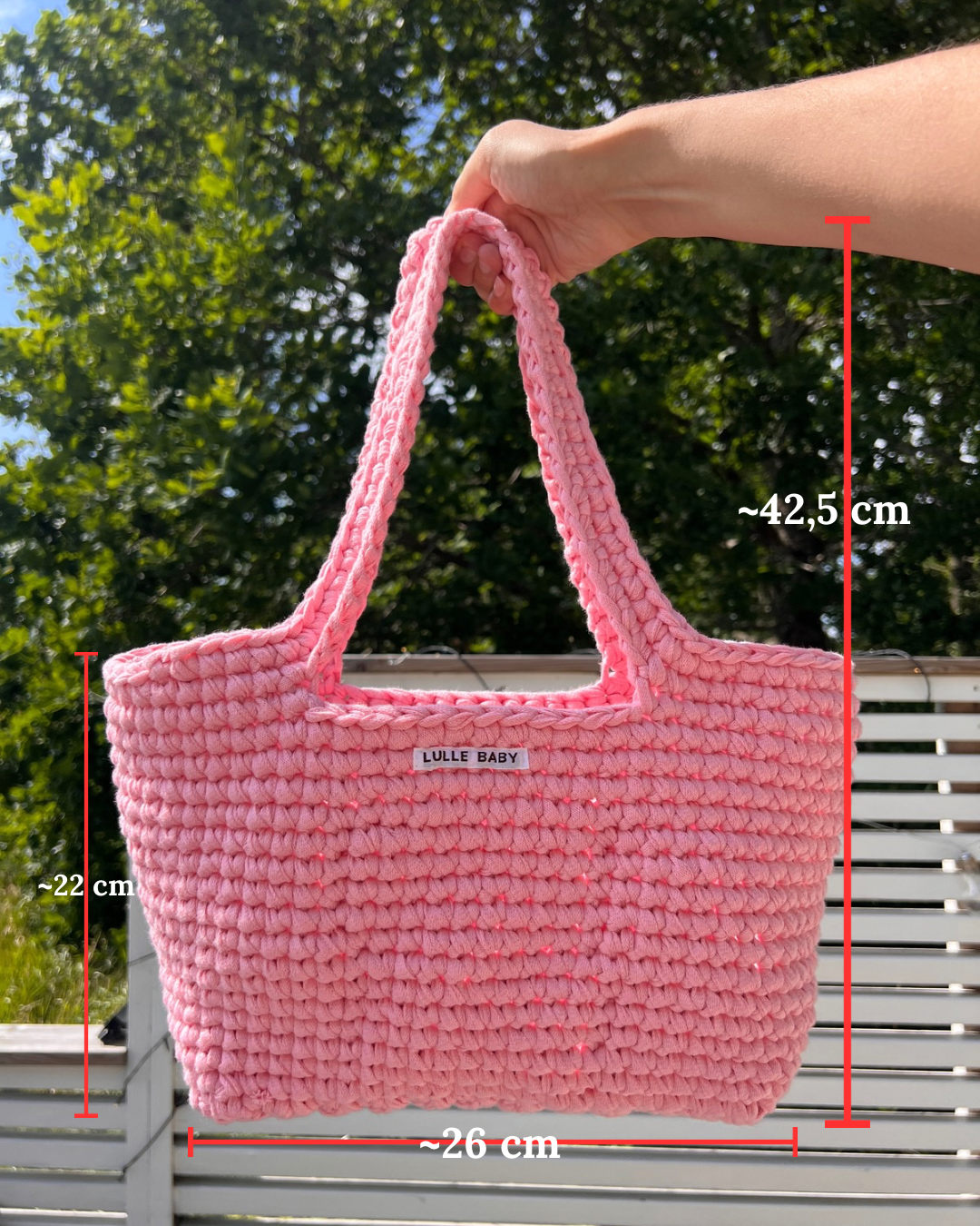 Handgjord Skötväska - Rosa